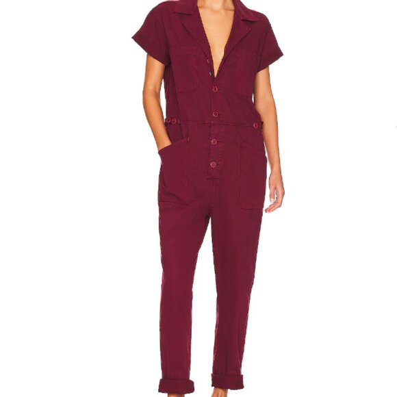 pistola Pants - Pistola Grover Field Suit in Merlot | Size XS